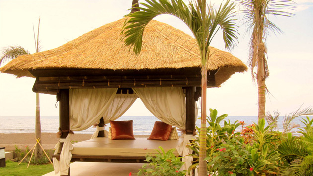 Foto van een luxe villa te Bali